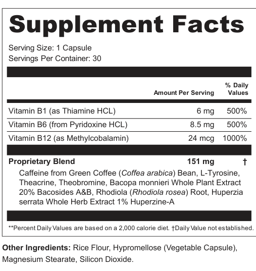 Supplement Facts for Lunar Wave